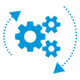 icon with gears